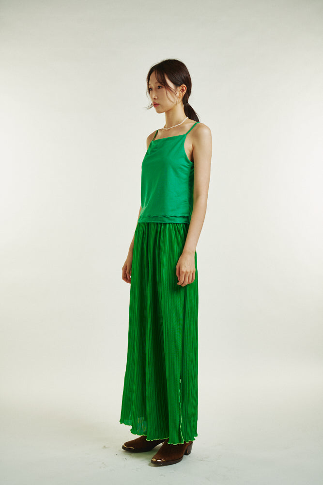 Lettuce Edge Sleeveless String Top