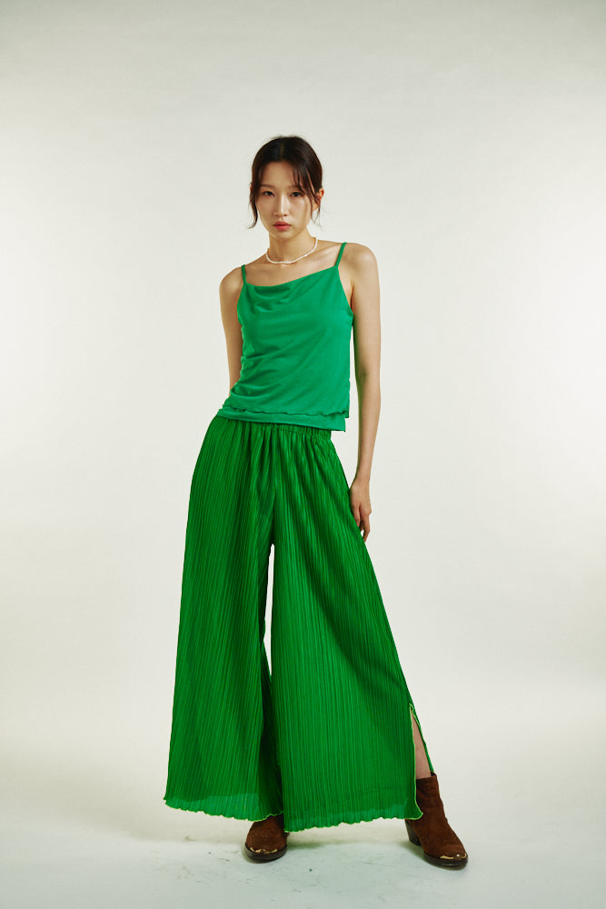 Lettuce Edge Sleeveless String Top